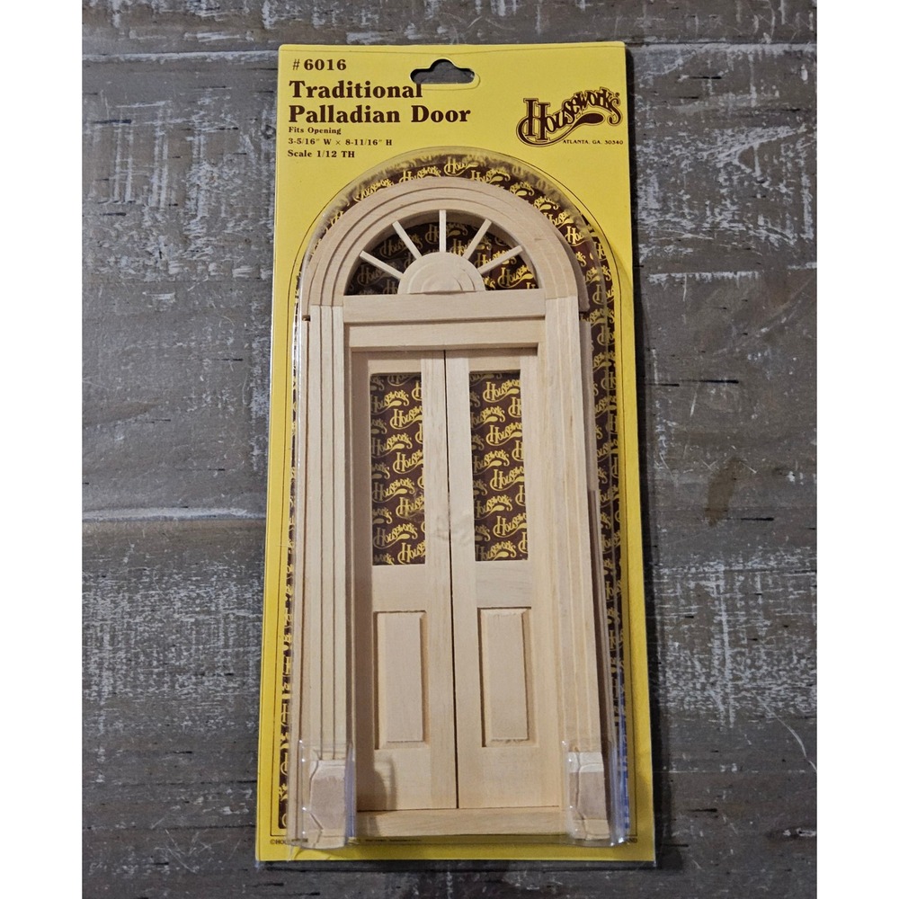 VTG Houseworks Traditional Palladian Door Dollhouse Miniature Wood 6016 Hobby